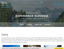 Tablet Screenshot of experience-slovenia.com